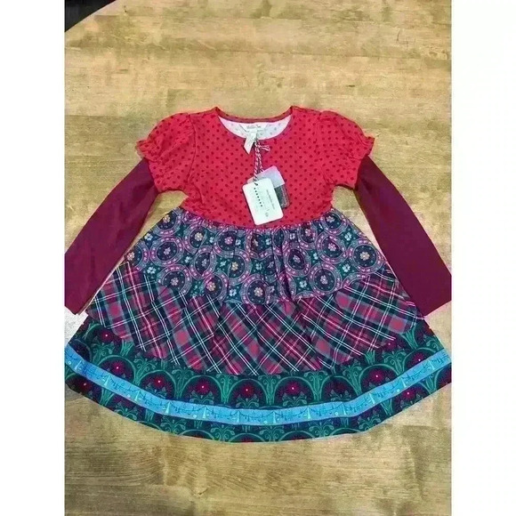 Matilda Jane Holiday Dress Sz 4 - Picture 1 of 5